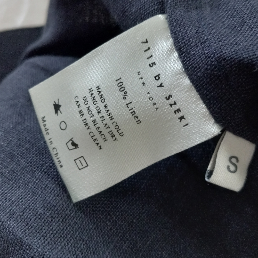 7115 By Szeki Pleated Linen Trouser Wide Leg Culotte S - Picture 12 of 16